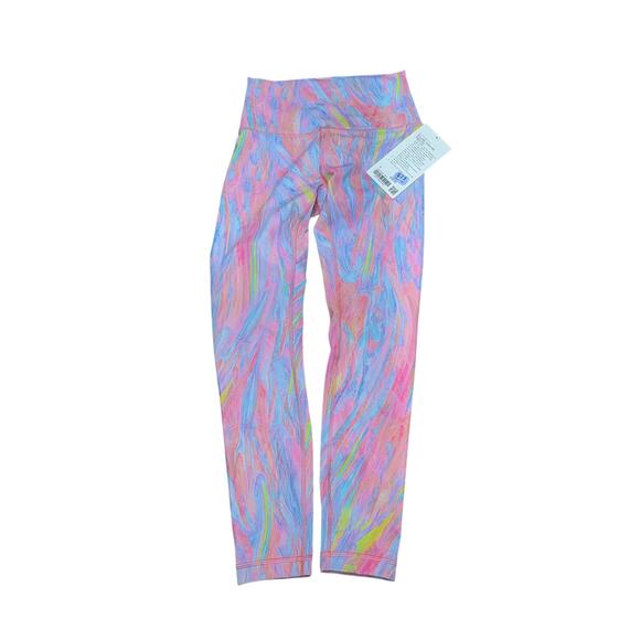 NWT Sz.4  Lululemon Wunder Train High Rise Tight 25” Prism Marble Multicolor - Picture 1 of 10